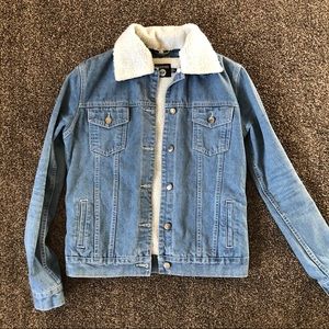 Sherpa denim jacket